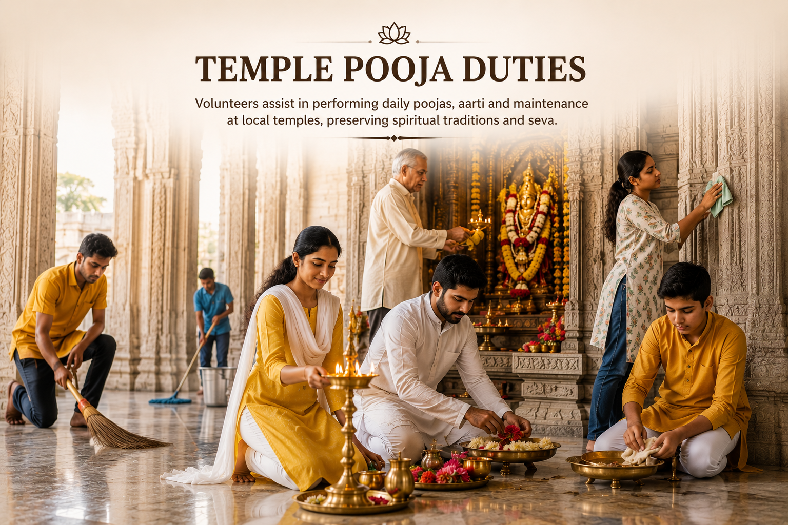 Temple Pooja Duties